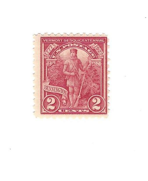 STAMP US SCOTT 643 "Green Mountain Boy" 2 CENT MNH 1927