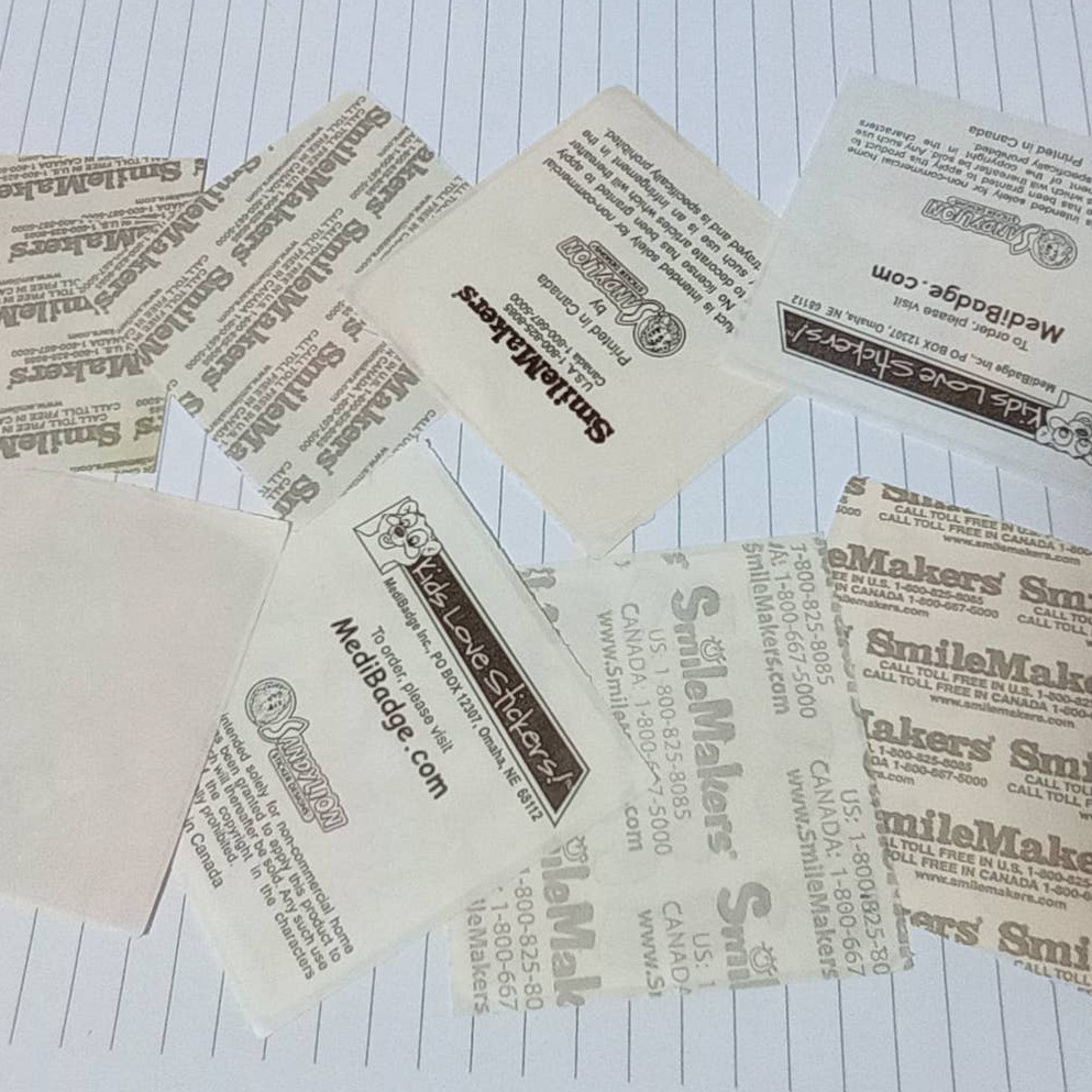Vintage Smilemakers Sticker Lot