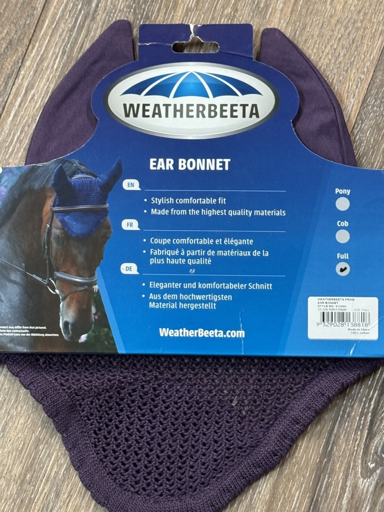 Weatherbeeta Prime Ear Bonnet
