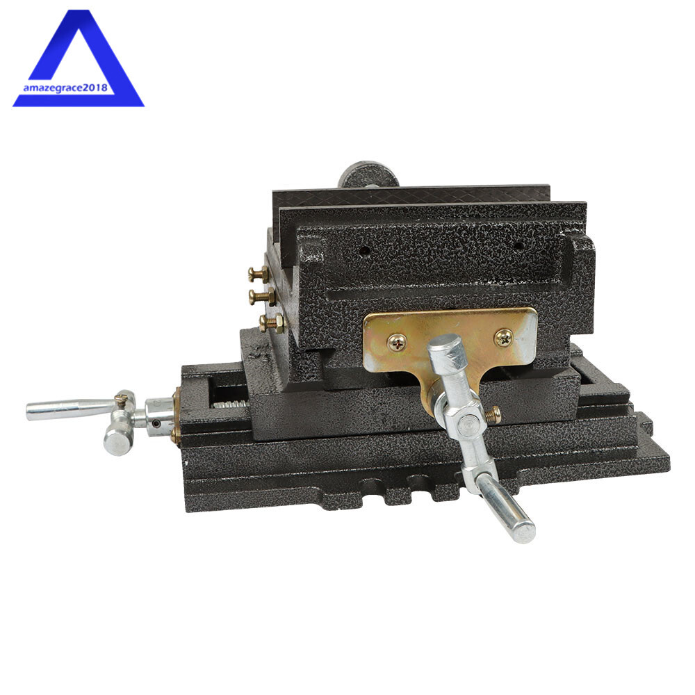 6" Cross Drill Press Vise Slide Metal Milling 2 Way Machine X-Y Clamp Heavy Duty