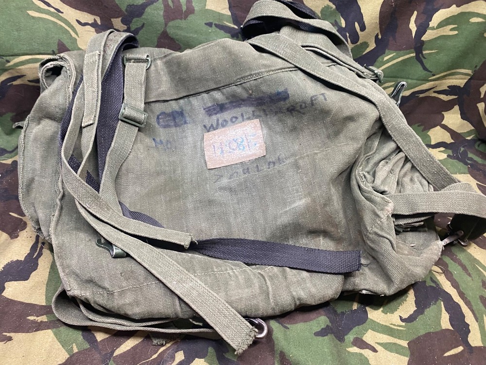 Original British Army 58 Pattern Webbing Back Pack