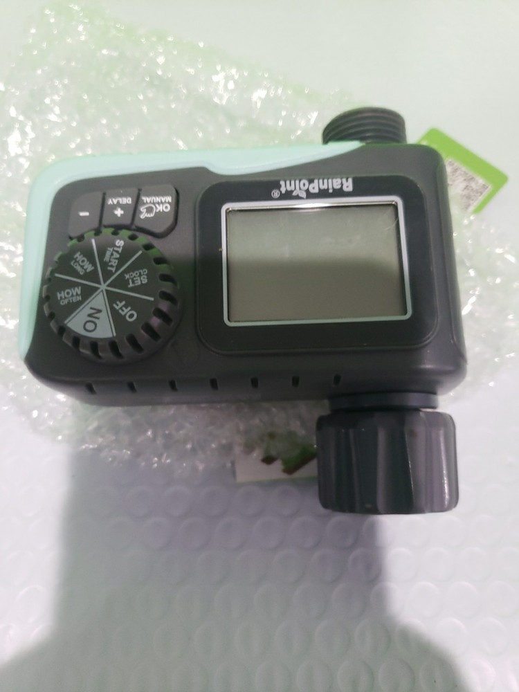 RAINPOINT Programmable Garden Hose Sprinkler Timer – 1-Zone, Rain Delay, Manual