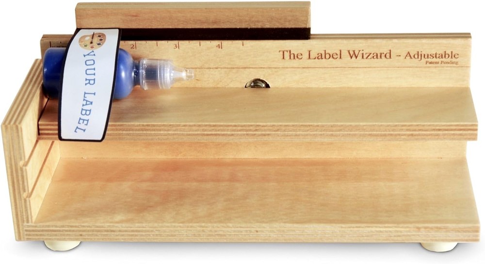 The Label Wizard- Adjustable 2.5*8.3cm, Reddish-maroon
