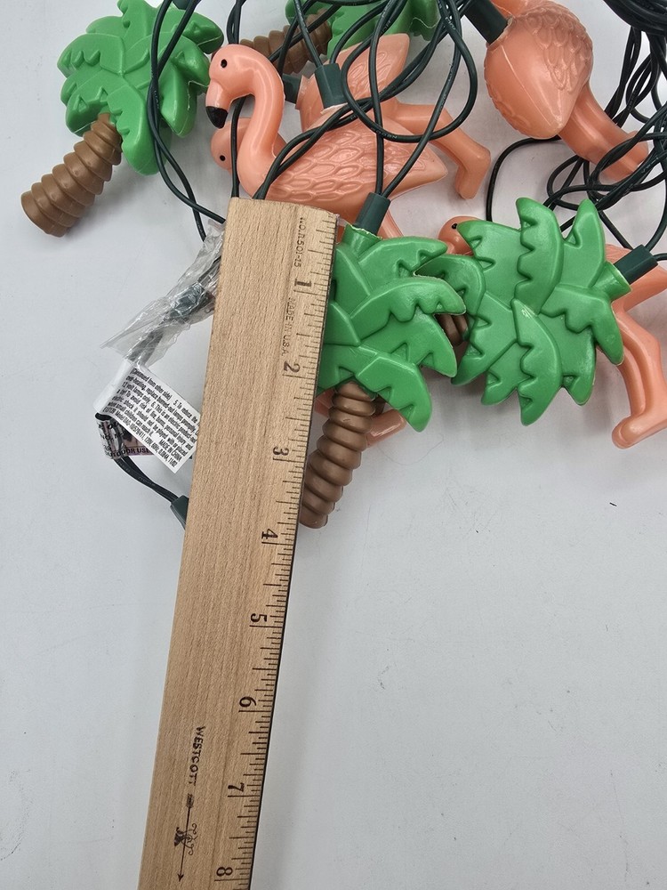 Summer Flamingo Palm Tree String Lights