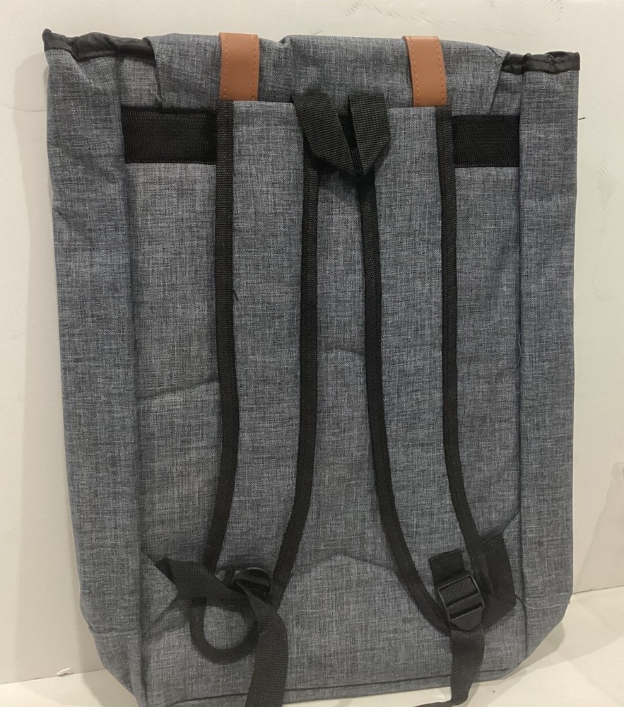 Backpack Prestige Gray Waterproof Magnetic Closure Inside & Front Pocket NEW
