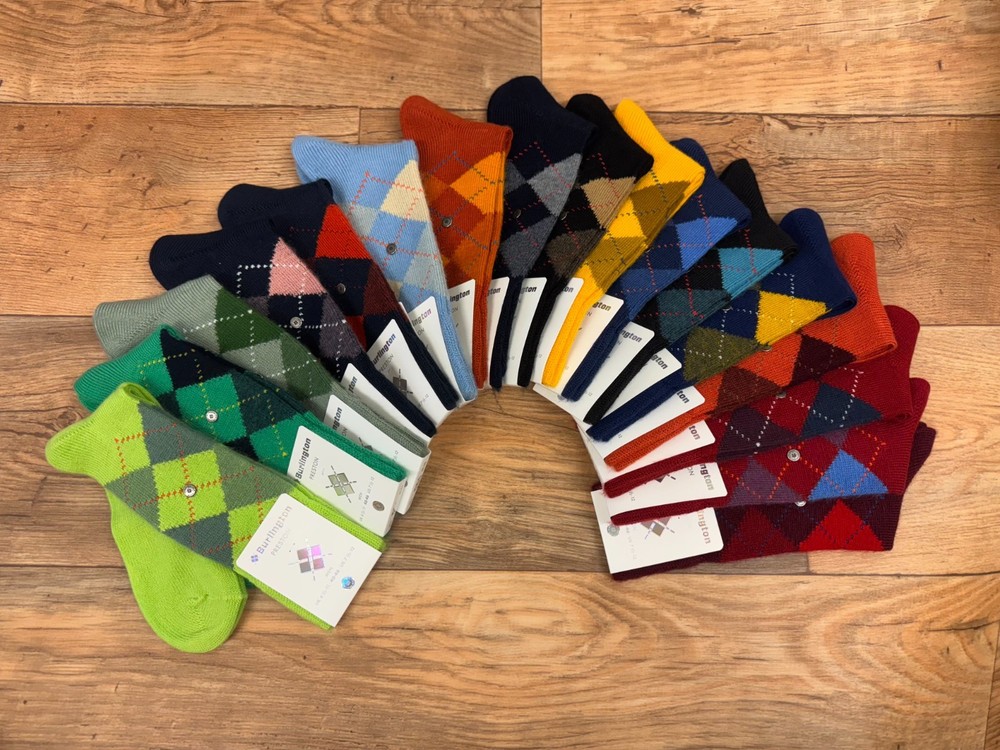 Burlington Mens Preston Argyle Socks