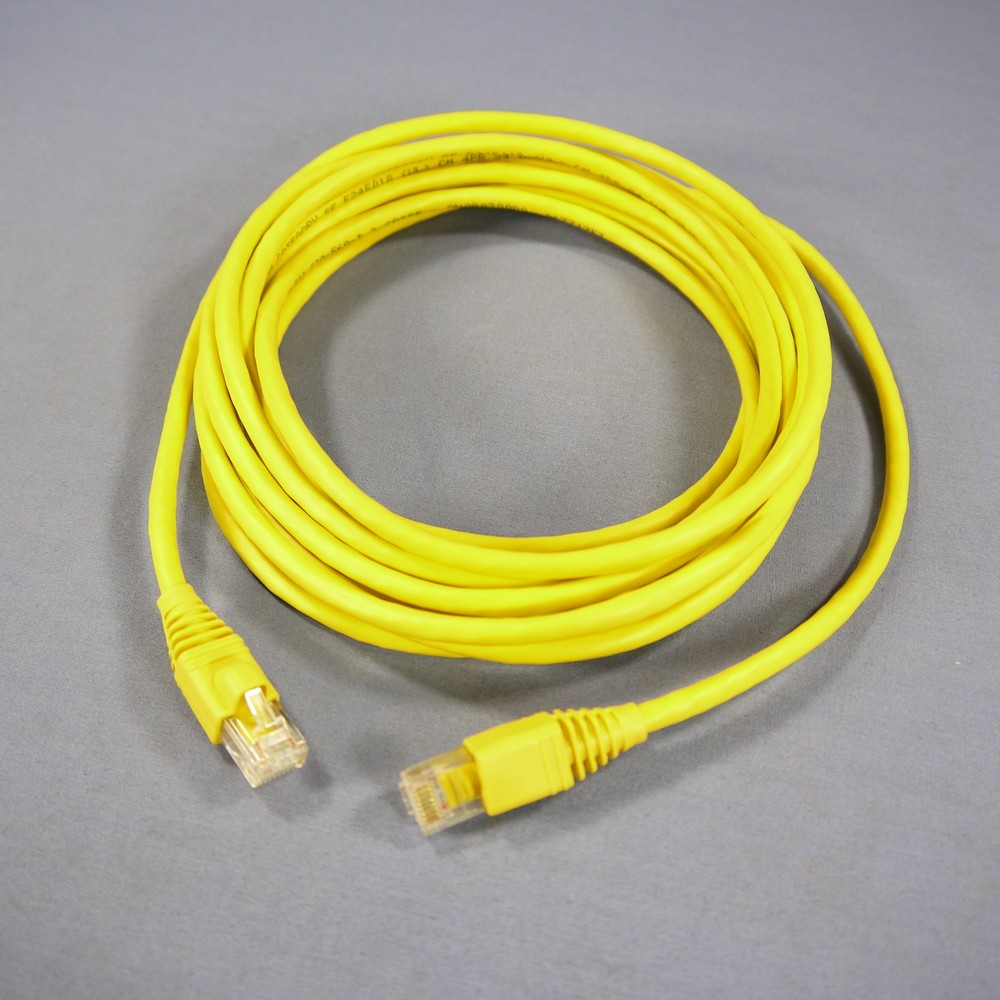 Leviton 5G460-15Y Yellow Cat5e Ethernet Cable 15ft Data Patch Cord Network Boot