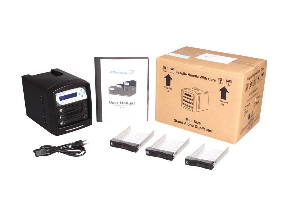 VINPOWER Black 1 to 2 128M DDR2 Buffer Memory Hard Drive Duplicator Model HDDSha