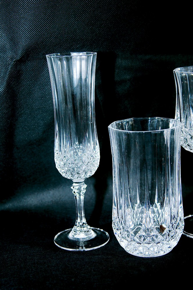 Cristal D'Arques Longchamp (clear) 5 Piece Place Setting (EUC)