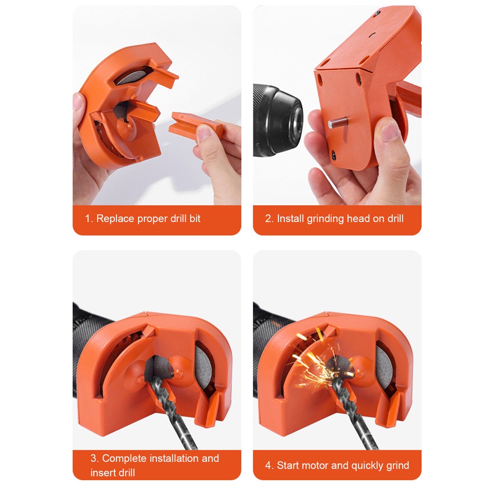 Multipurpose Drill Bit Grinding Sharpener Portable Sharpening Tool♡