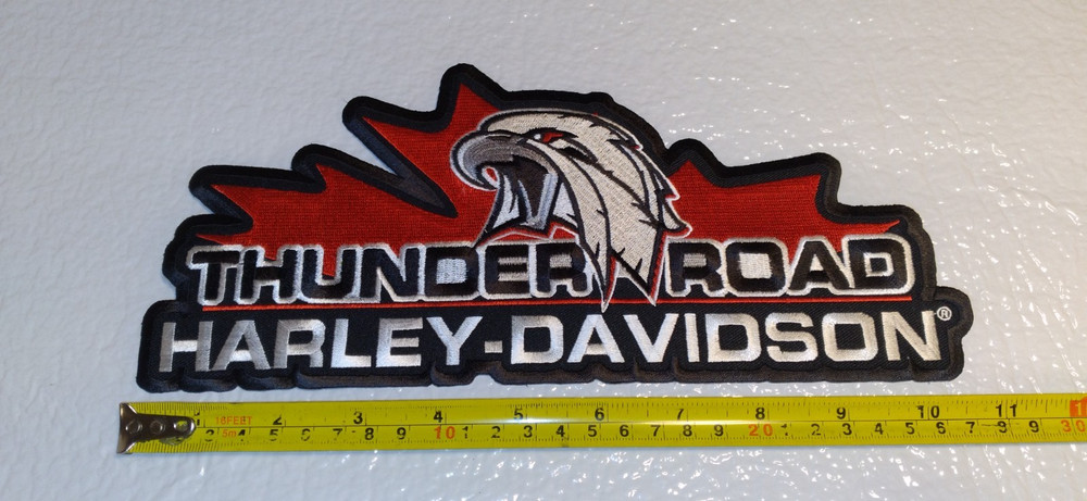 THUNDER ROAD HARLEY DAVIDSON EAGLE PATCH 10.75"