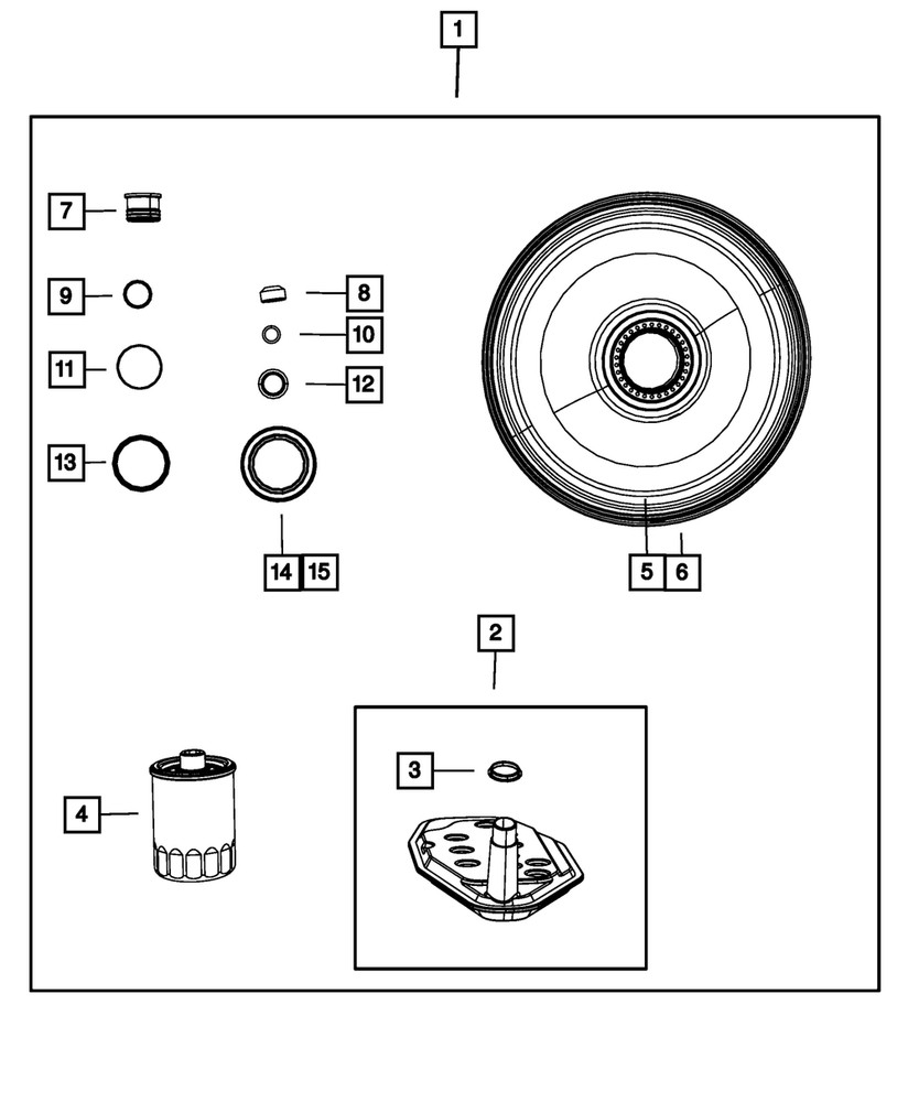 Genuine Mopar Transmission Filter Kit 05013470AE