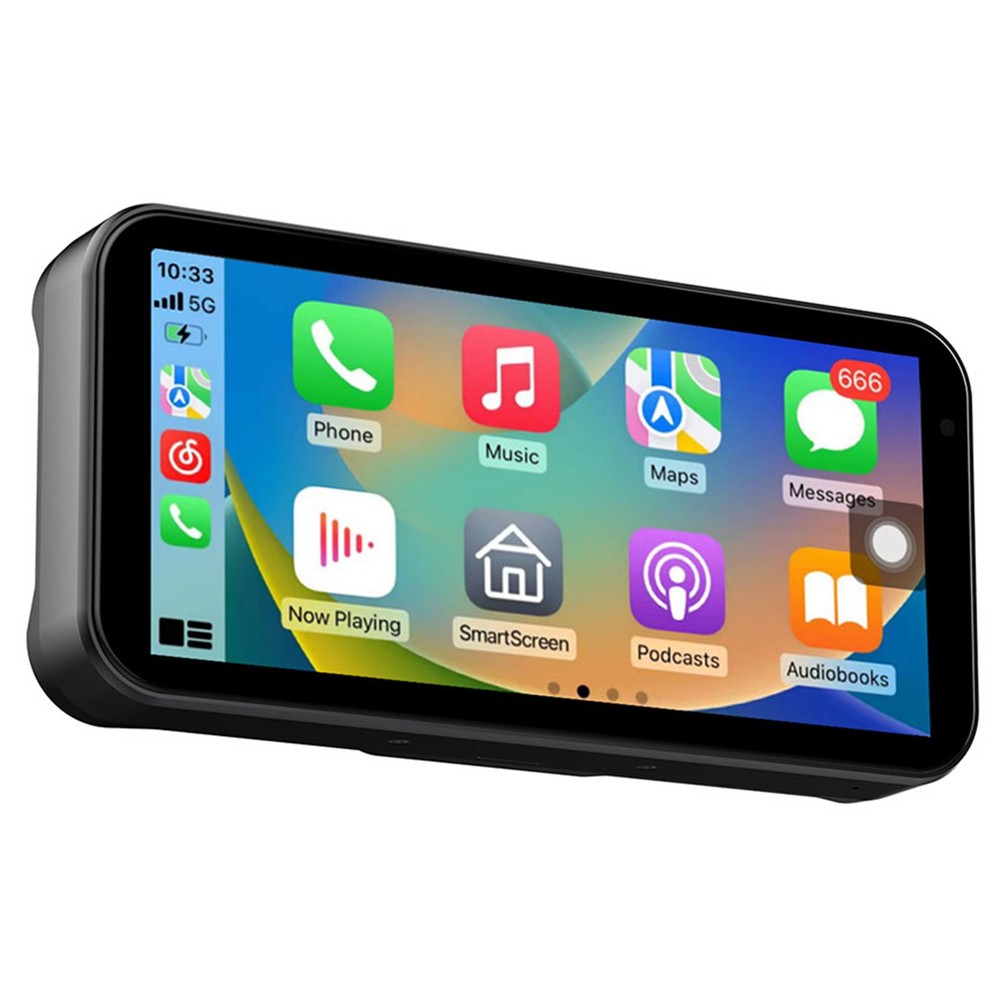 6.25" IPS Motorcycle GPS Wireless CarPlay Android Auto Navi Touch Screen IP67 BT