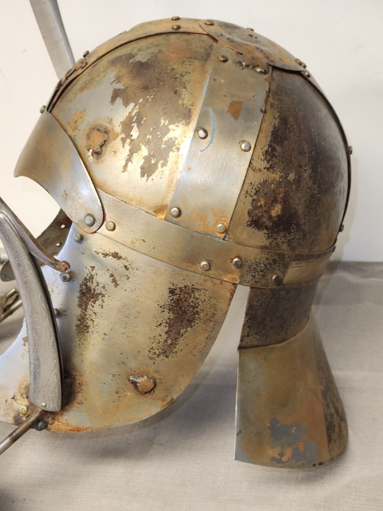 Mock Viking Crusader Helmet Modified Warrior Armor Medieval Mad Max