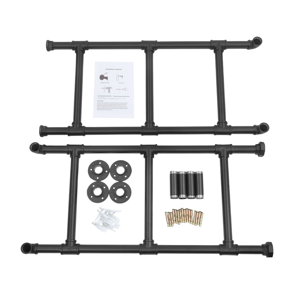 Wall-mounted 6-step Bunk Bed Ladder High Loft Attic Eight Steps Ladders Tool