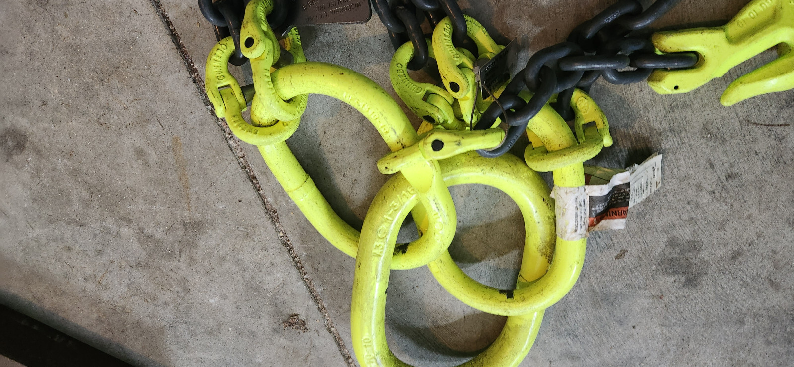 Gunnebo QOF 3/8" Chain 4'-6" Grade 100 4-Leg 22,900 Lb Basket Lifting Sling