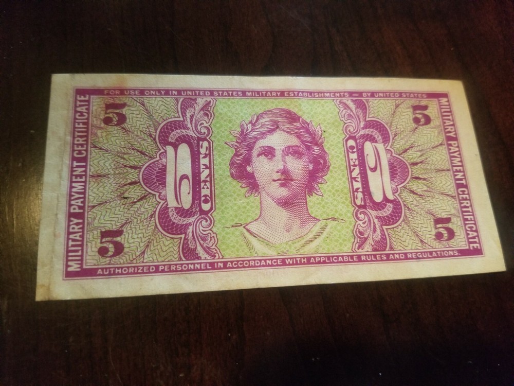 5 cent military payment certicifate