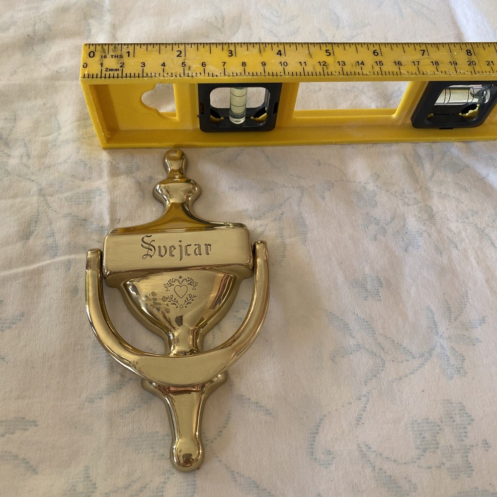G and D Solid Brass Door Knocker Made In Spain