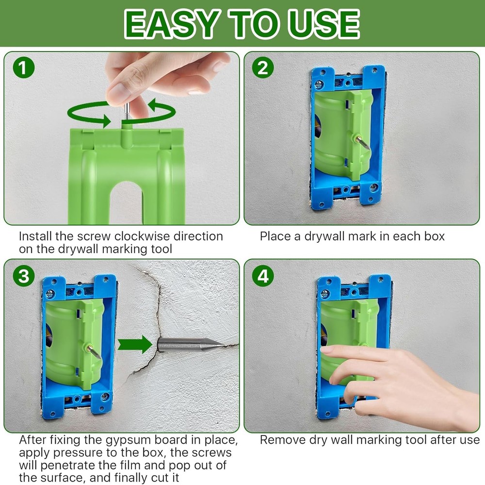 Outlet Marker for Drywall Installation Easy Drywall Marking Tool for Electrical