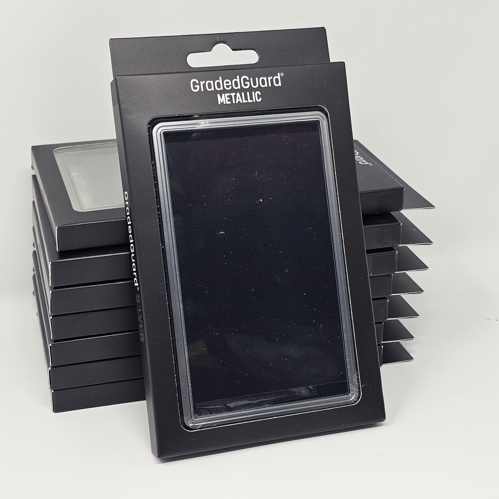 (1) Silver Metallic GradedGuard PSA Graded Card Case Guard Protector Stackable