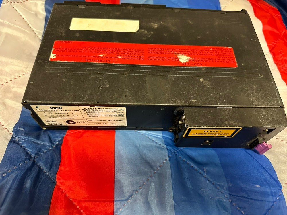 BMW E39 E46 E53 E85 E86 CD MULTICHANGER 6 DISC CHANGER & CARTRIDGE 6913389