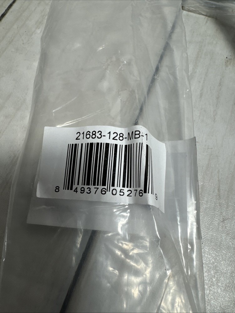 10-GlideRite 5" CC Solid Square Slim Kitchen Bar Pull Matte Black 21683-128-MB-1