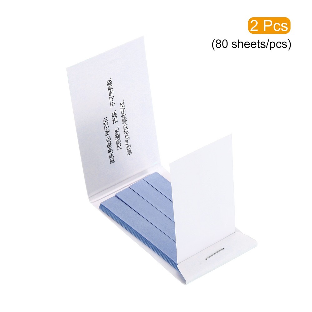 PH test strips, 2pcs 80 indicator maps sunflower tester, blue