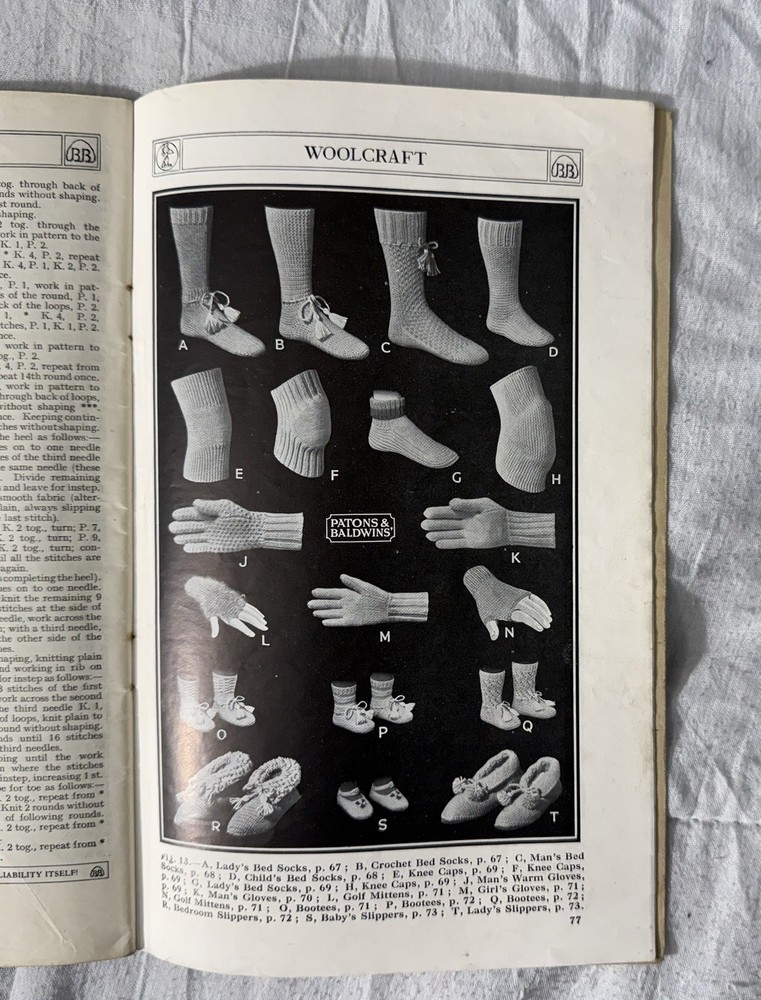 Woolcraft, A Practical Guide To Knitting & Crochet, Circa 1930