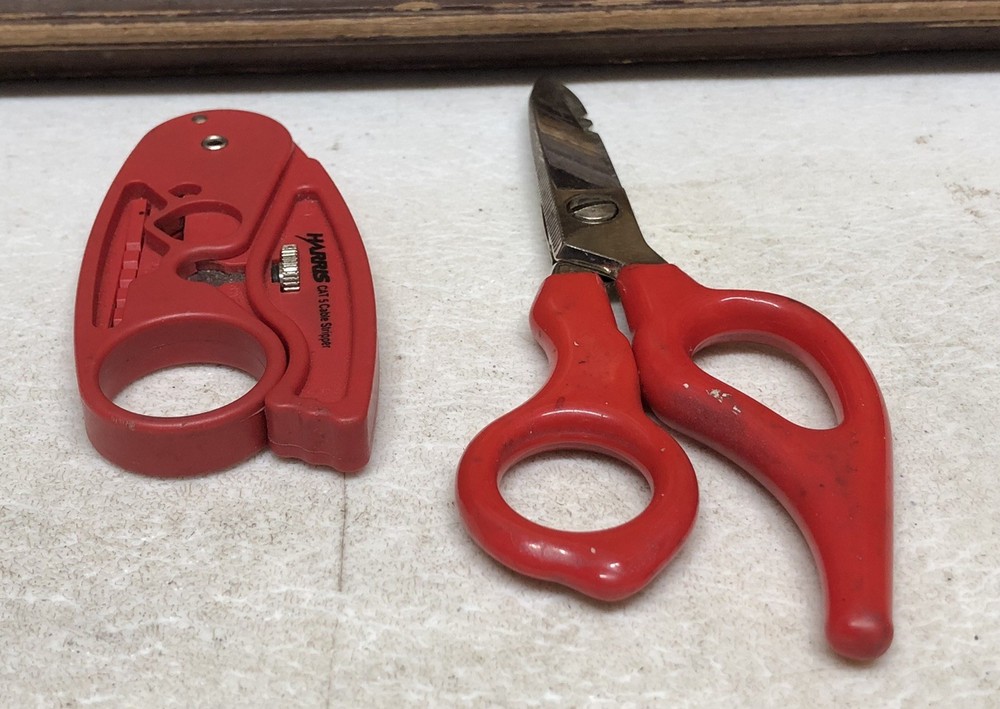 Harris Cat 5 Cable Stripper & Harris Scissors