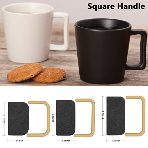 Pottery Mug Handle Molds 12Pcs Mug Handle Forms Mug Handle Making Tool Black