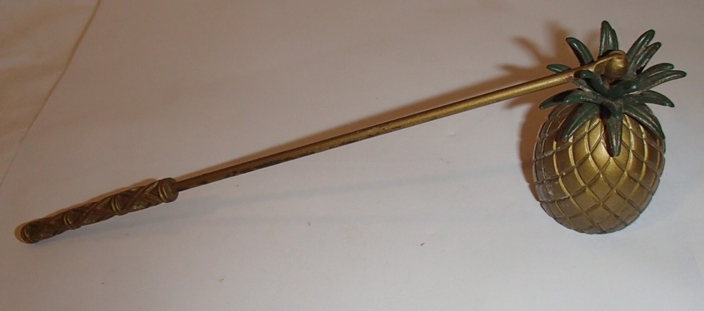 Brass Pineapple Candle Snuffer 7.5"