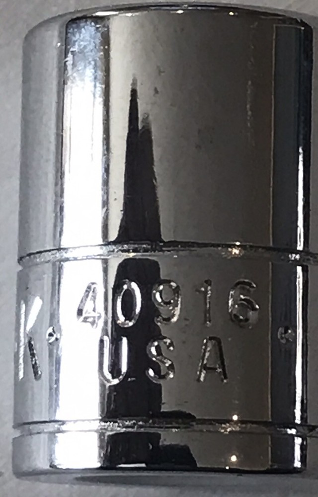 SK 40916 1/4" Drive 1/2" Shallow 6-point Socket NOS