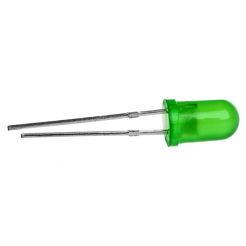 25 x Green LED 5mm Round Wide Angle Diffused LED Light Emitting Diode Bright PCB