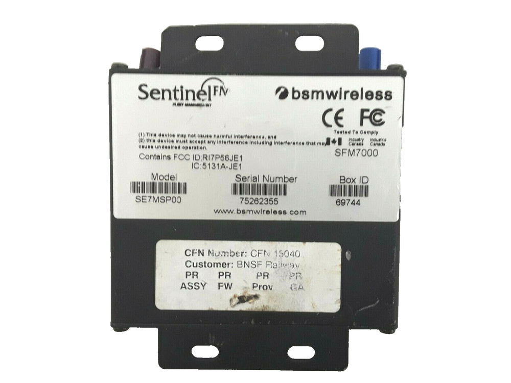 Sentinel SE7MSP00 BSMwireless 7000 Series Box UNTESTED.