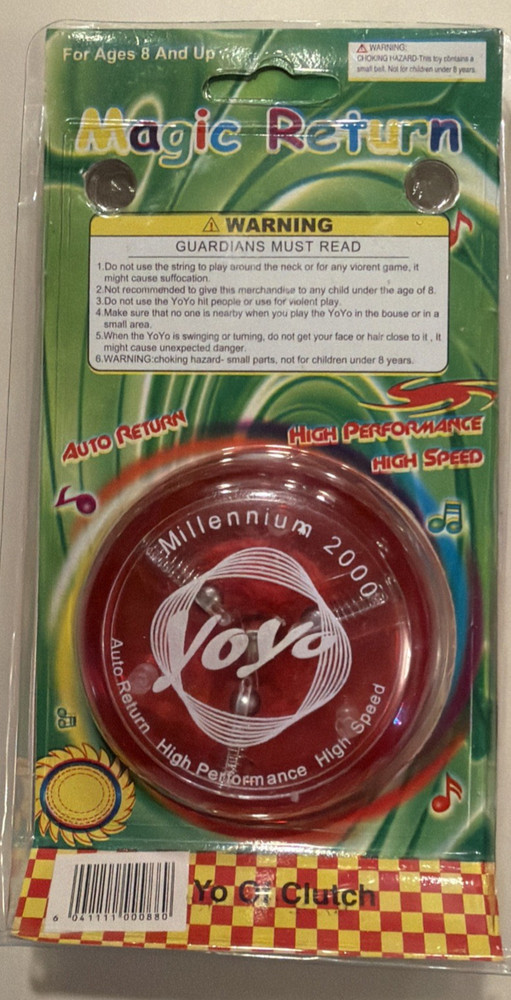 Magic Return Jumbo Millennium 2000 Spring Loaded High Performance Red Yo-Yo