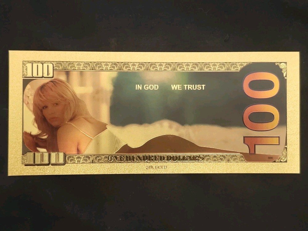 24k Gold Plated Foil Banknote Novelty Collecting