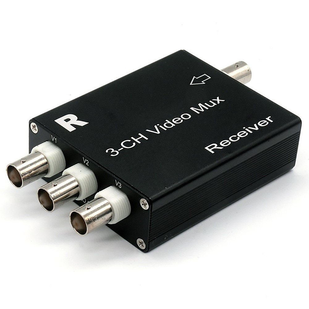 Analog Camera Extender 3CH Video Multiplexer 300 Meter Transmission Easy Cabling