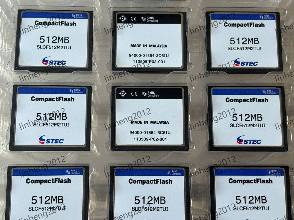 10PCS STEC 512MB CompactFlash CF Card Memory CARD 512MB SLCF512M2TUI