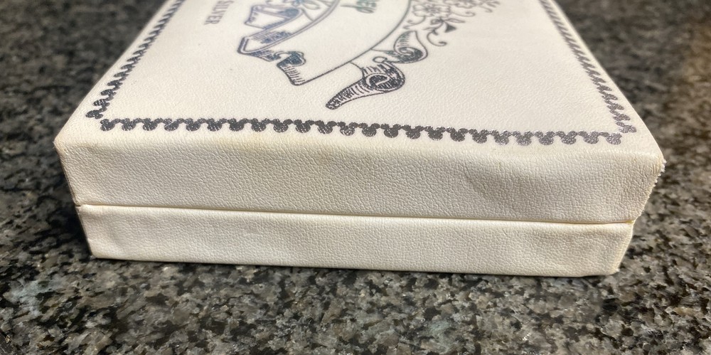 White Disney Sterling Silver Empty Box Metallic Silver Design