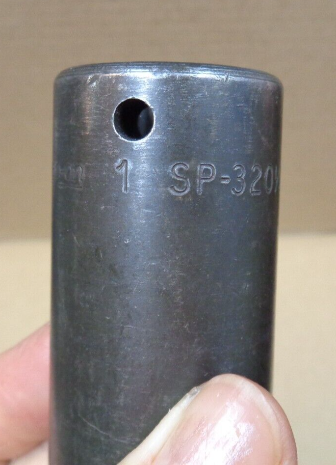 Vtg SNAP-ON Tools USA 1/2" Drive 1" SP-320-1/2 Spanner Socket ~ Underlined Logo