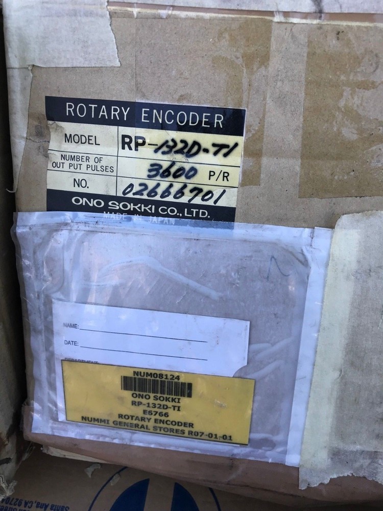 NEW ONO SOKKI ROTARY ENCODER RP 132D GENERAL PURPOSE HIGH RESOLUTION