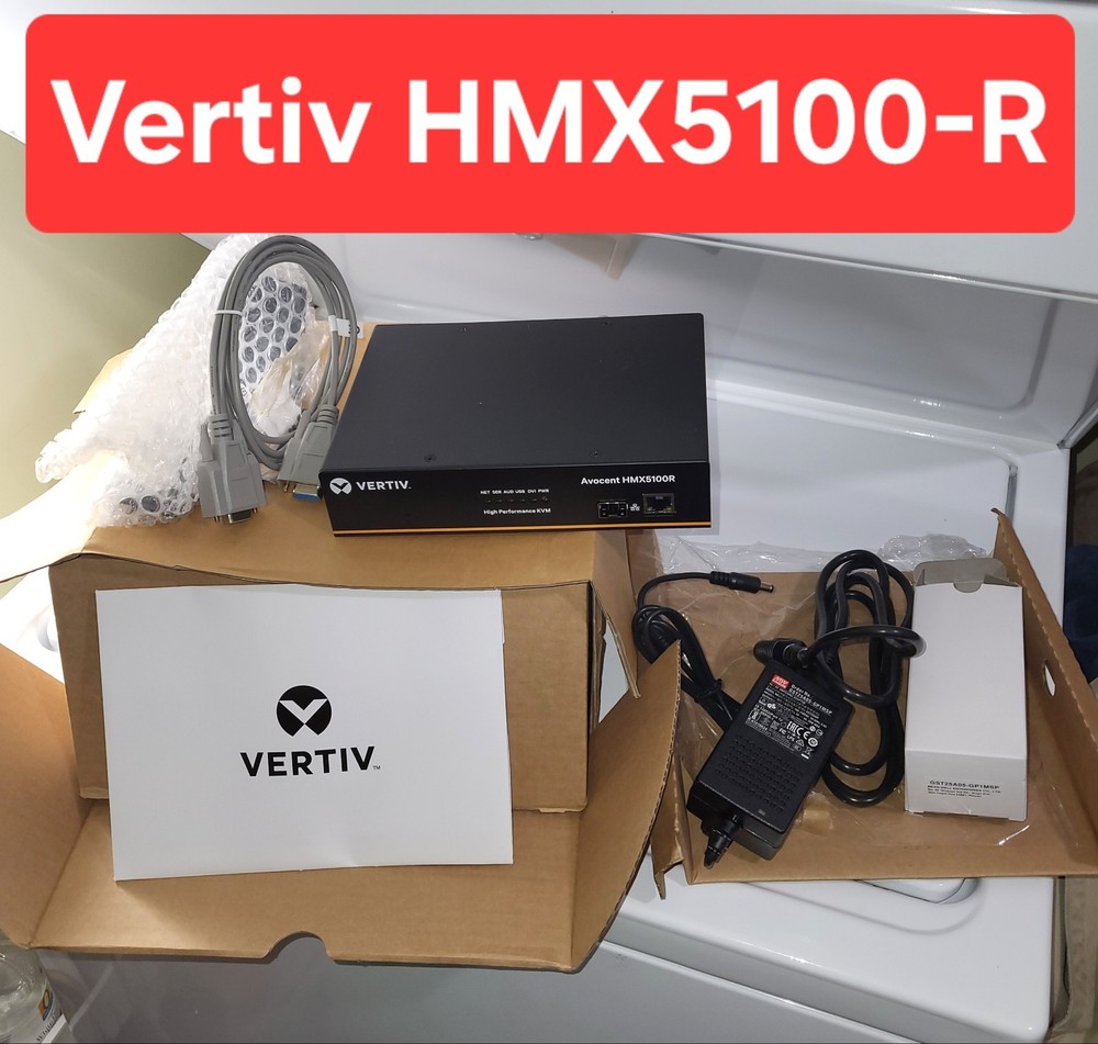 NEW COMPLETE Vertiv Avocent HMX5100R High Performance KVM Receiver Rack Studio