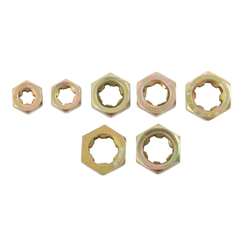LABLT M6 M8 M10 M12 Metric Thread Chaser Set Practical Thread Restorer Tool 15pc