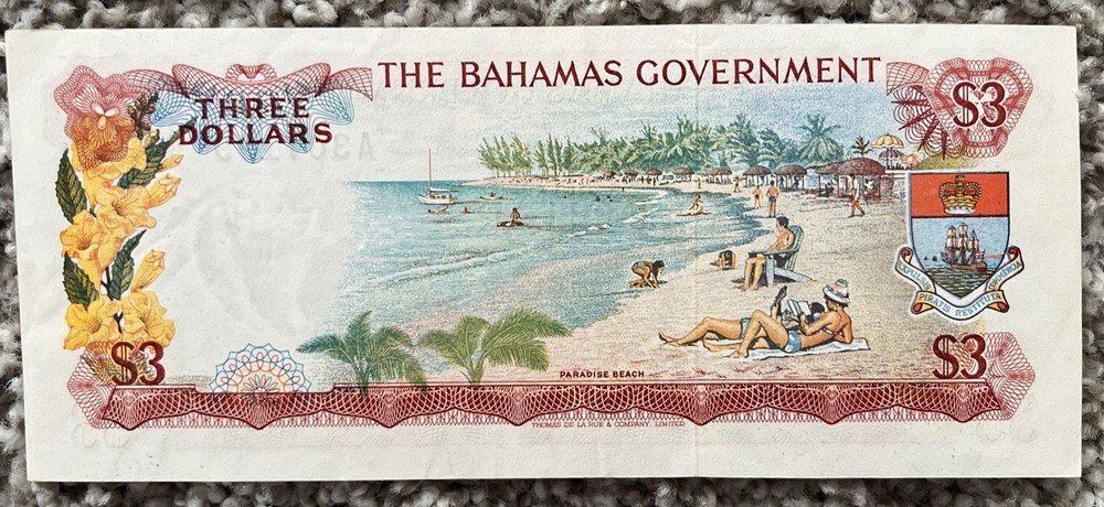 1965 $3 Bahamas XF+