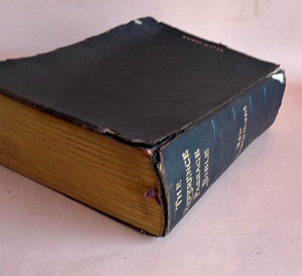 1902 Reference Passage Bible New Testament Alpha Publishing Black Leather