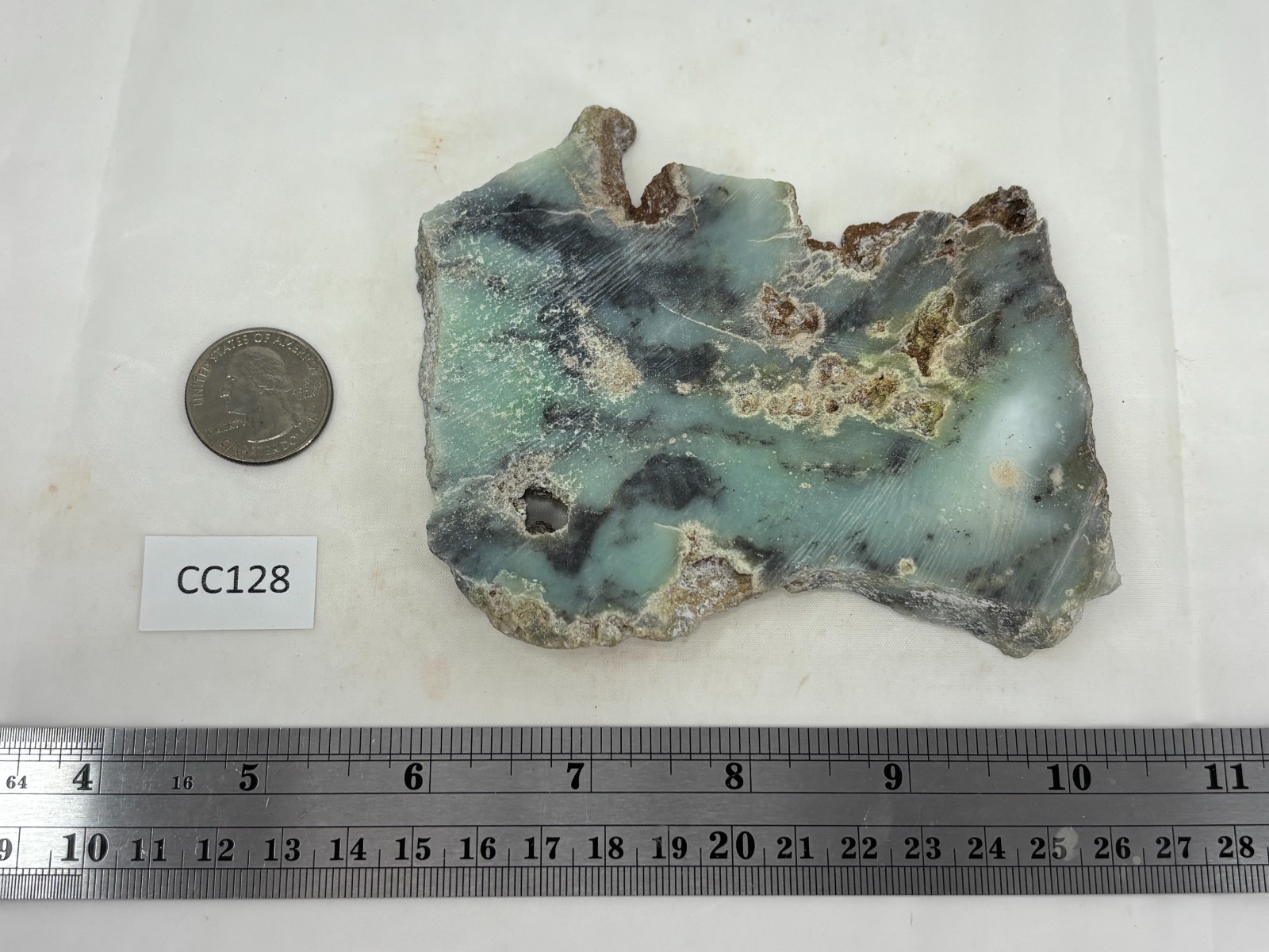 Indo Dendritic Chrysoprase Slab Cabbing Lapidary Collecting Combo Ship Avail