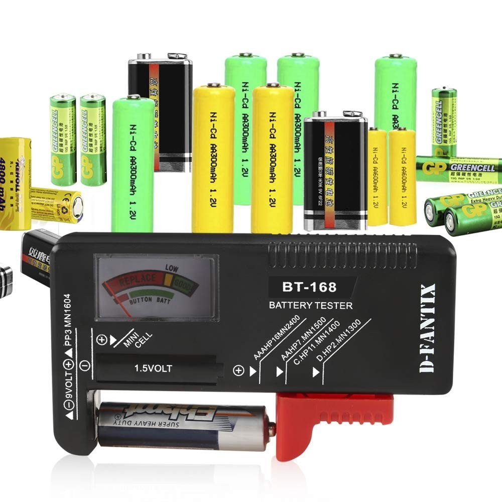 Battery Tester, Universal Battery Checker Small Battery Testers for AAA AA C ...