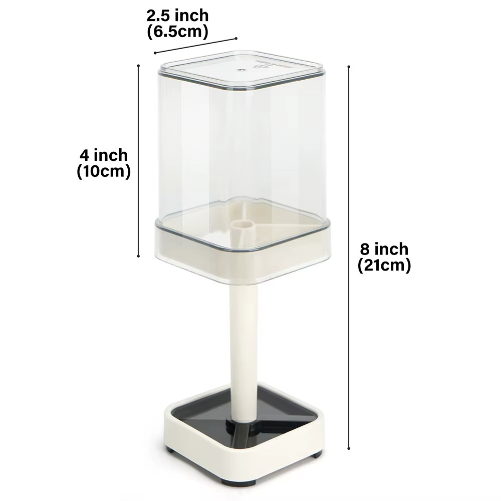 Toothbrush Holder With Cup/Cover, Compatible With Conventional Toothbrushes