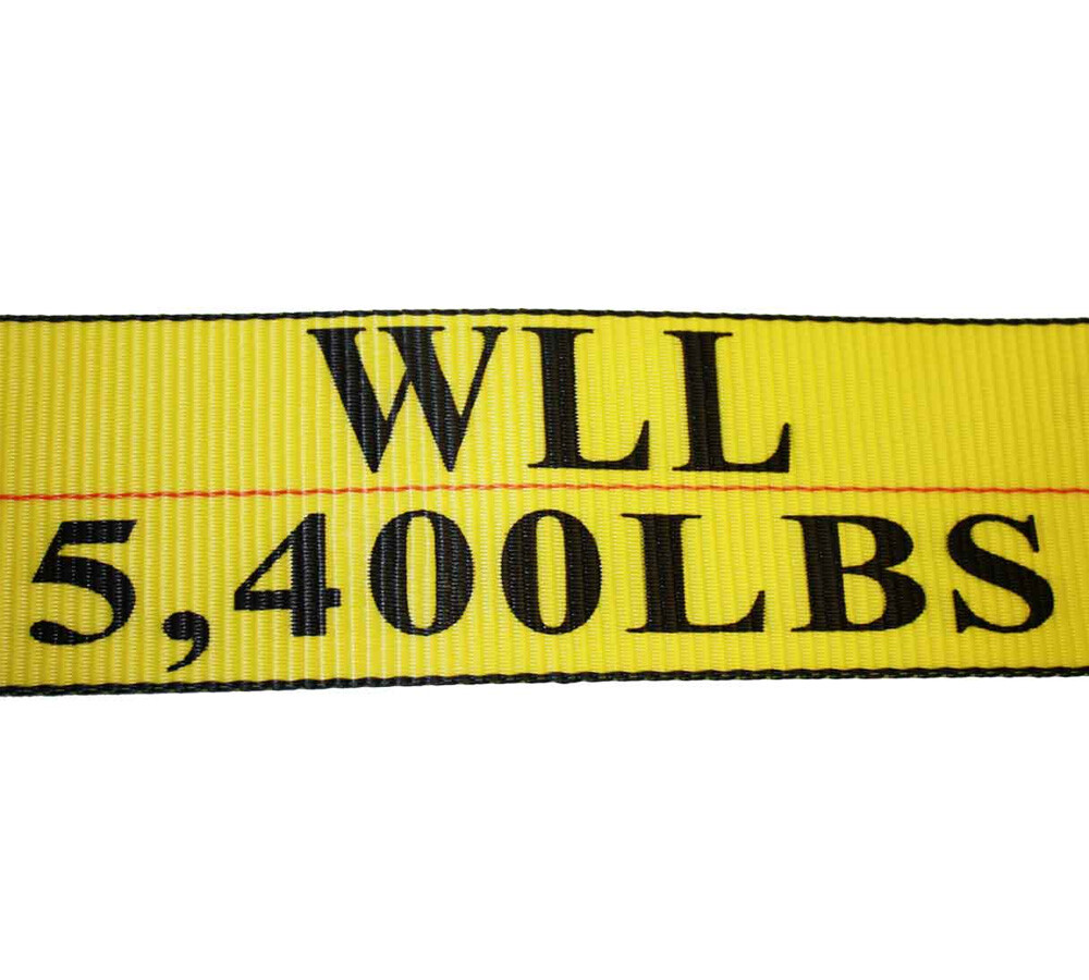 (10 Pack) 4"x30' Winch Straps w/chain, WLL 5400 Flatbed Tie Down Strap