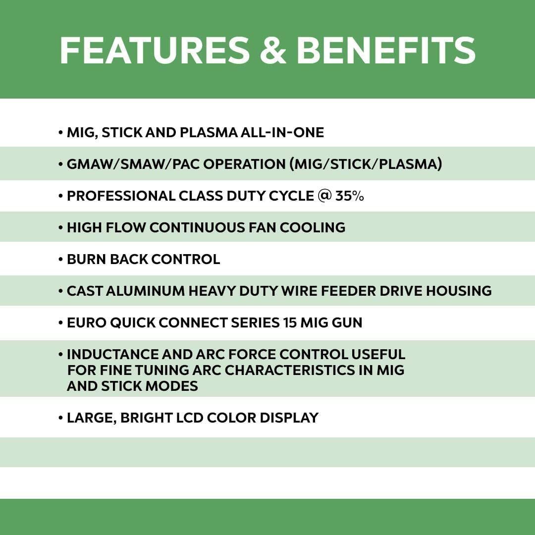 New Model Storm 215C 200 Amp MIG / 160 Amp Stick AND 40 Amp Plasma Cutter